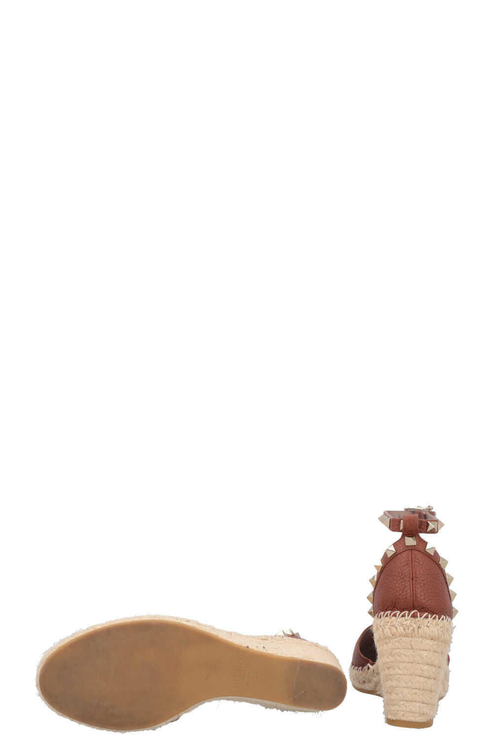 VALENTINO Escarpins Rockstud Marron