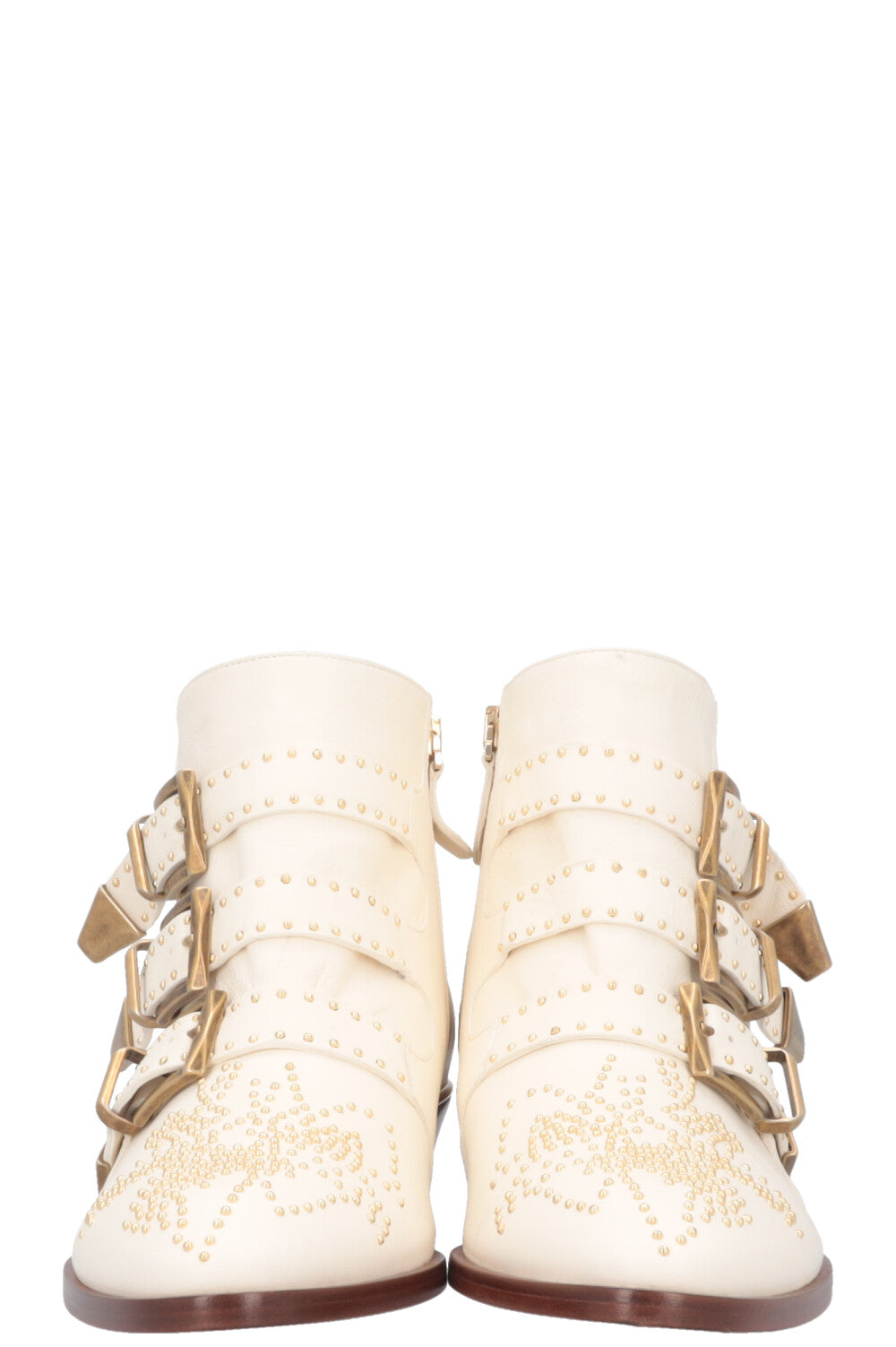 CHLOE Susanna Ankle Boots Cream REAWAKE