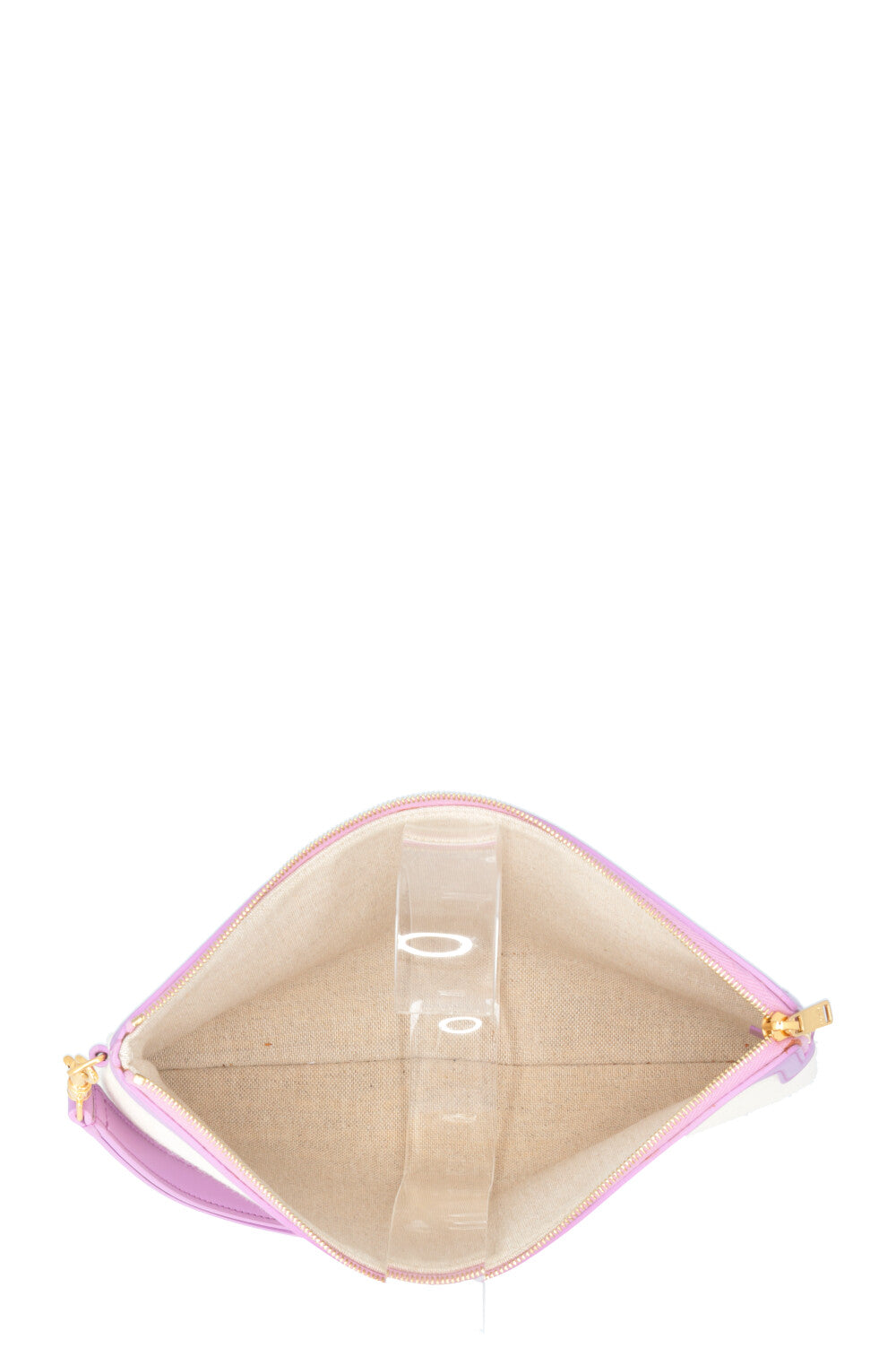 CELINE Logo Zip Pouch Cream Canvas REAWAKE