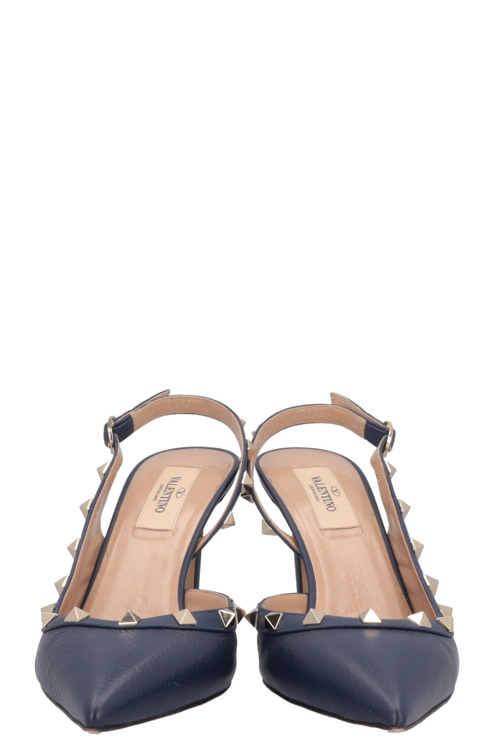 VALENTINO Escarpins Rockstud Cuir Marine