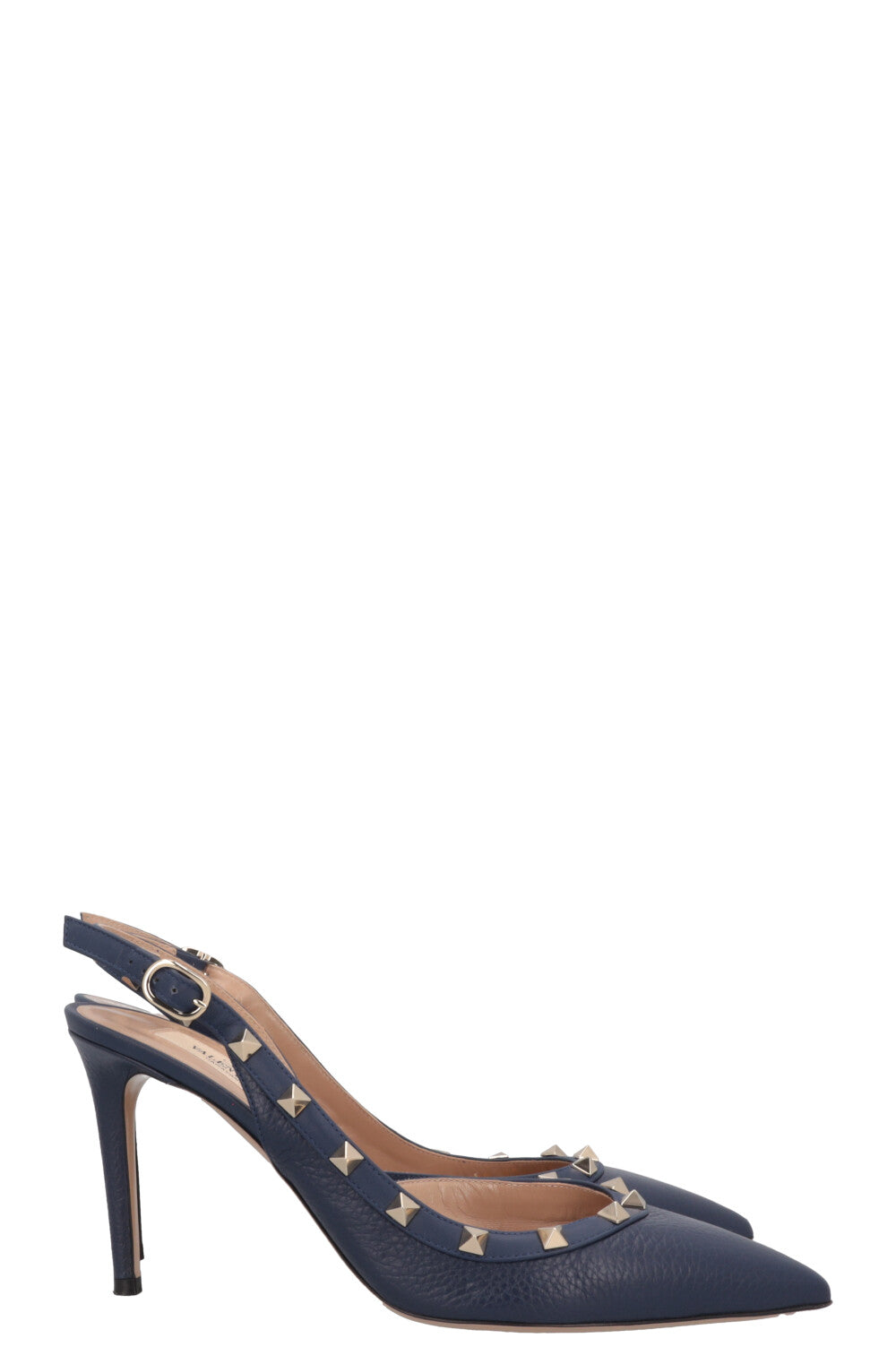 VALENTINO Escarpins Rockstud Cuir Marine