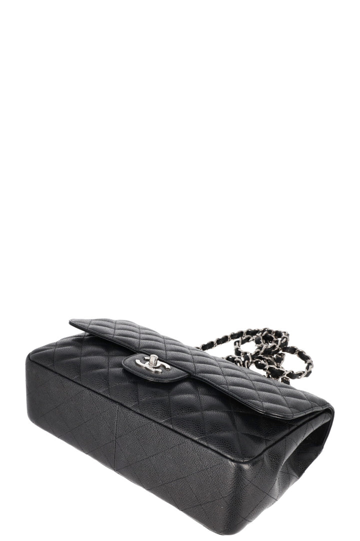 CHANEL Large Single Flap Bag Caviar Black