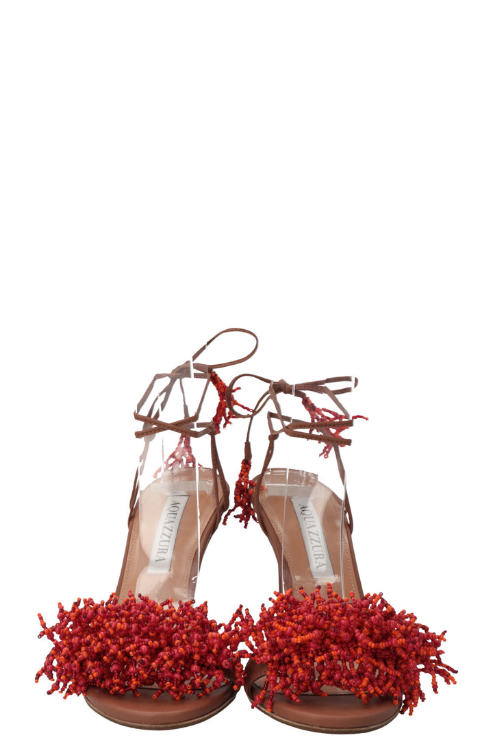 AQUAZZURA Panarea Brown Red