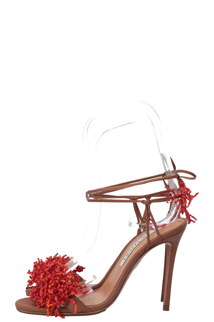 AQUAZZURA Panarea Brown Red