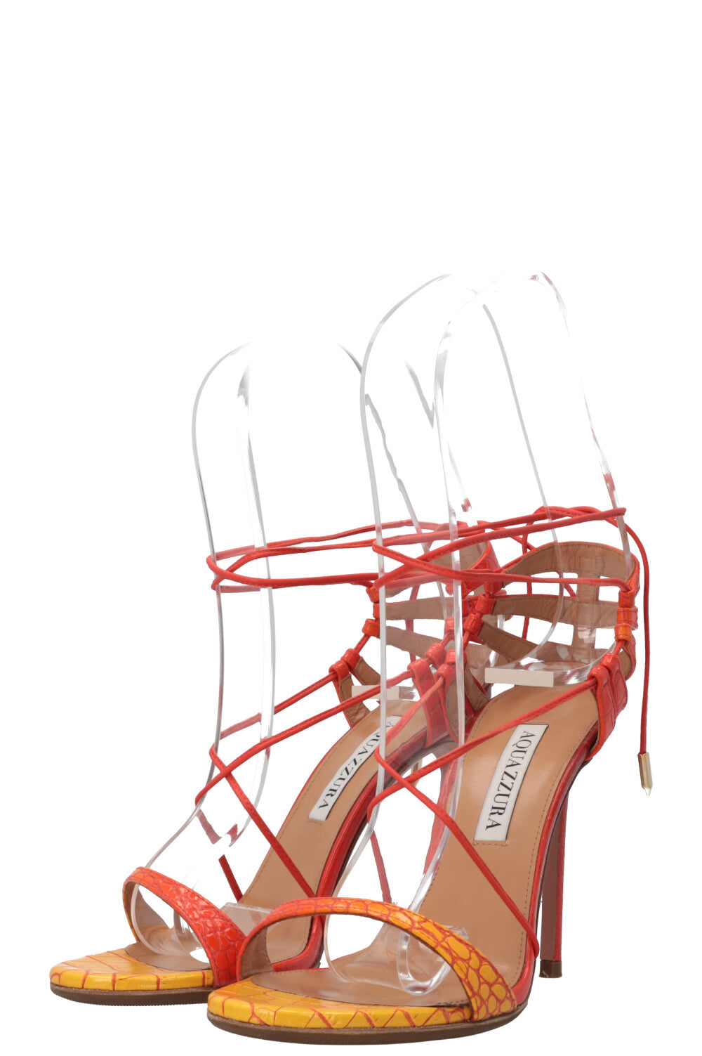 AQUAZZURA Bellissima Heels Leather Orange