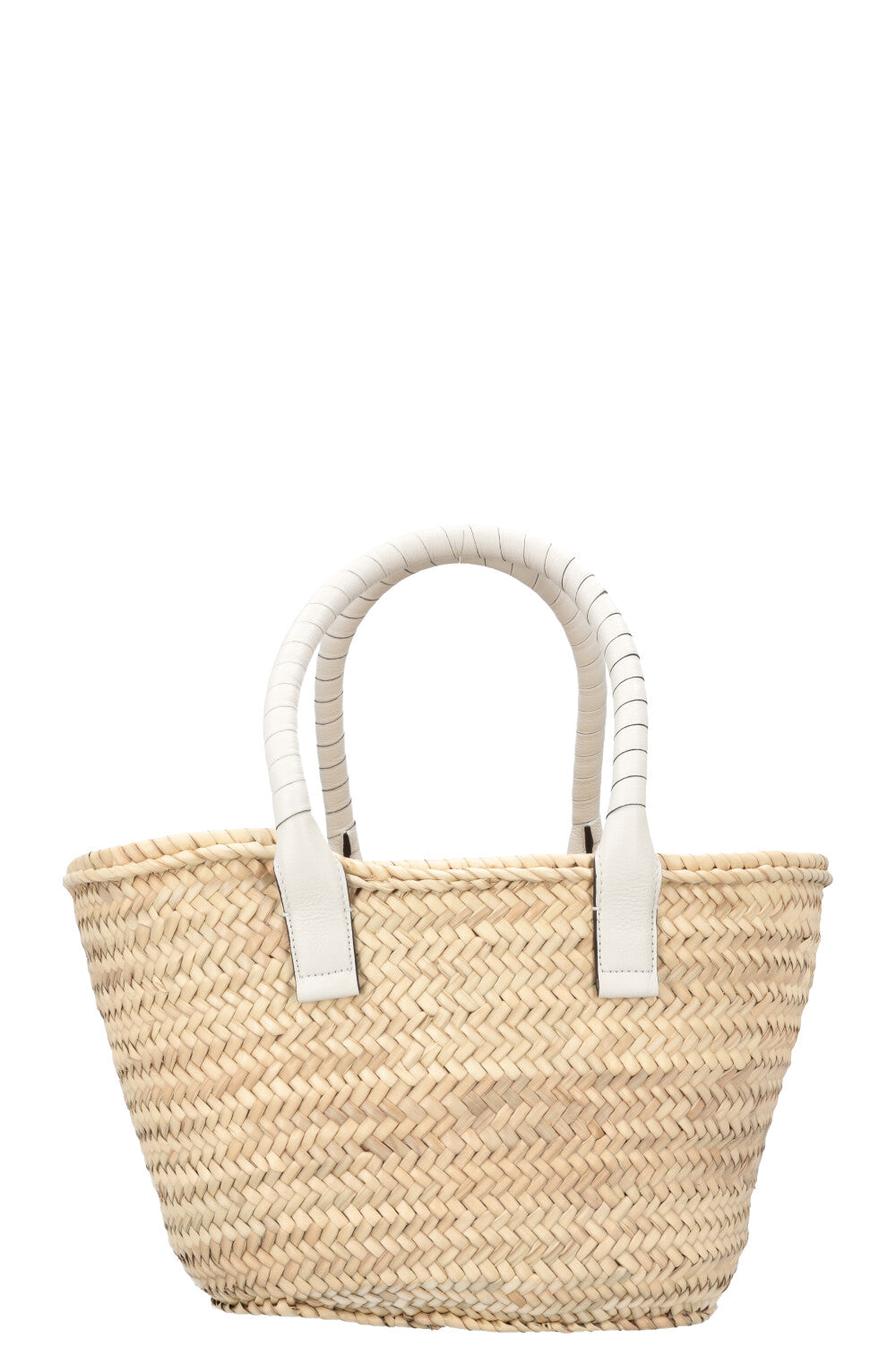 CHLOÉ Sac panier Marcie moyen Beige Blanc