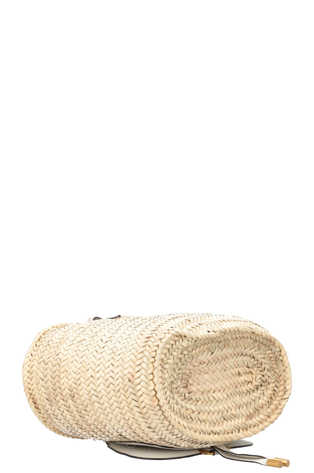 CHLOÉ Sac panier Marcie moyen Beige Blanc