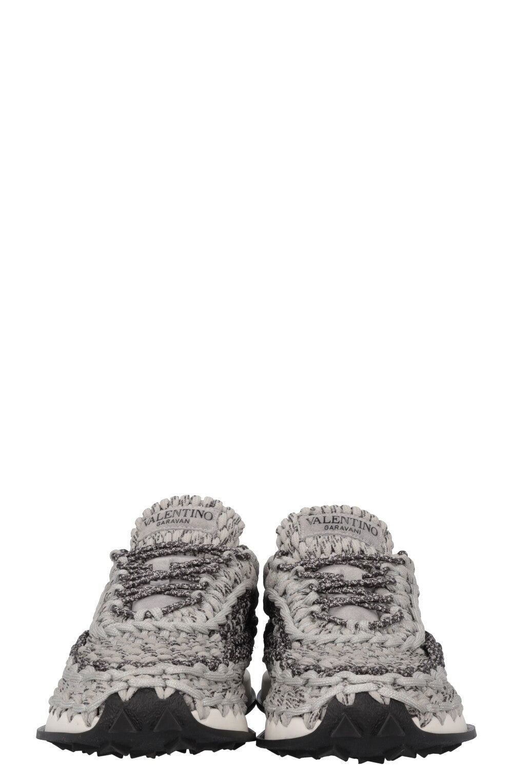 VALENTINO Chunky Knit Sneakers Grey