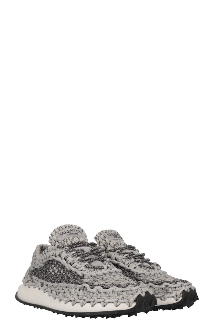 VALENTINO Chunky Knit Sneakers Grey