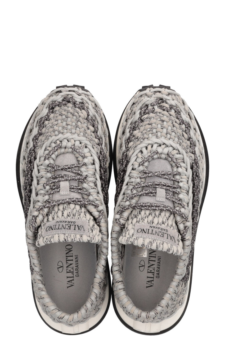 VALENTINO Chunky Knit Sneakers Grey