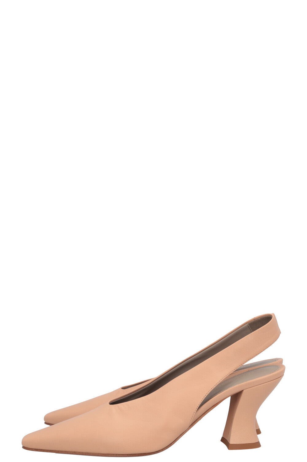 BOTTEGA VENETA Almond Slingback Heels Nude