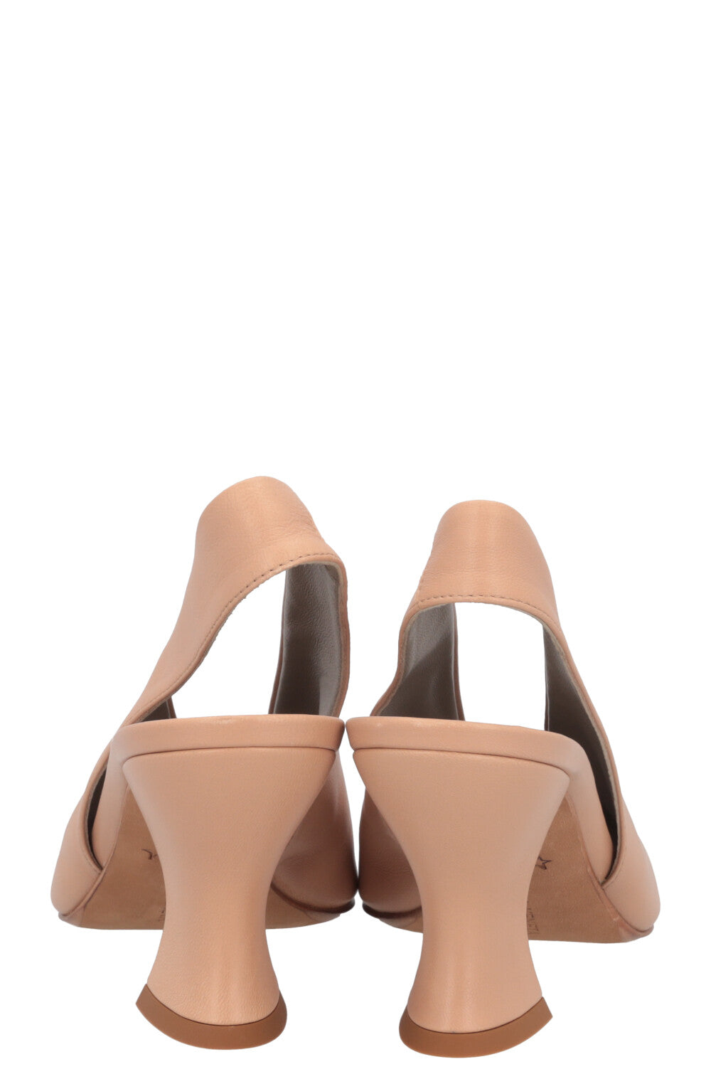 BOTTEGA VENETA Almond Slingback Heels Nude