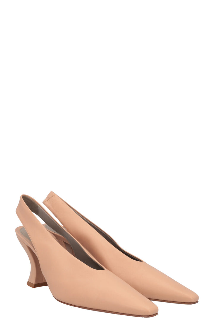 BOTTEGA VENETA Almond Slingback Heels Nude