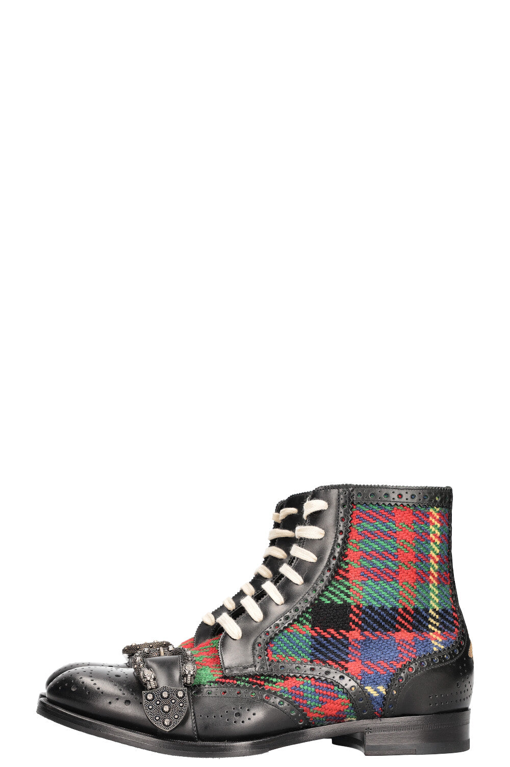 GUCCI Queercore Tartan Brogue Ankle Boots REAWAKE