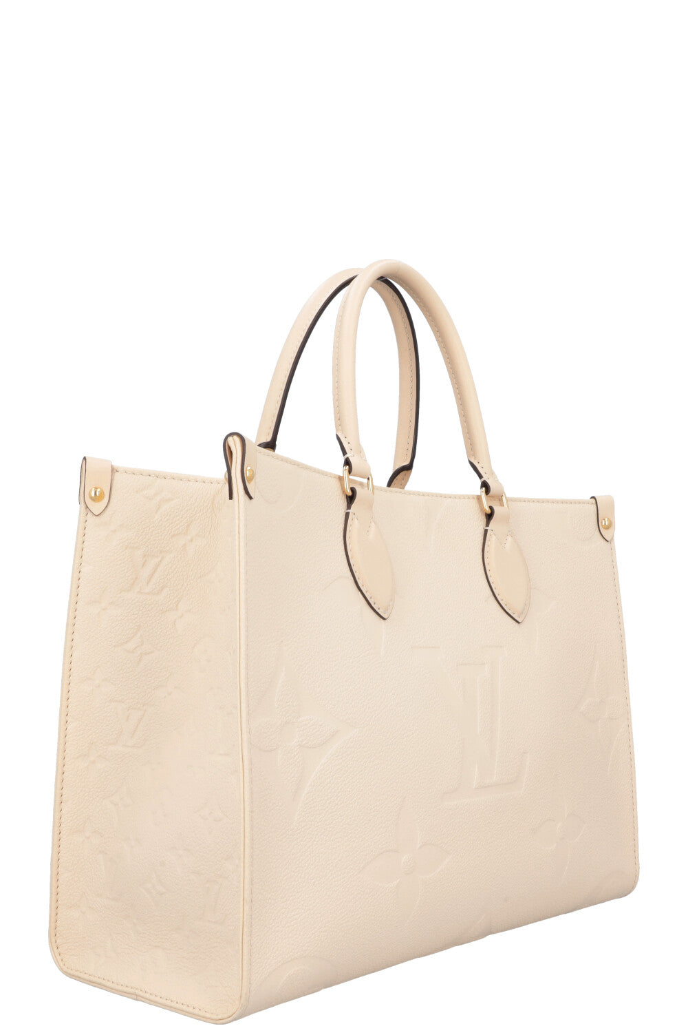 LOUIS VUITTON OnTheGo MM Tote Bag Ivory Empreinte