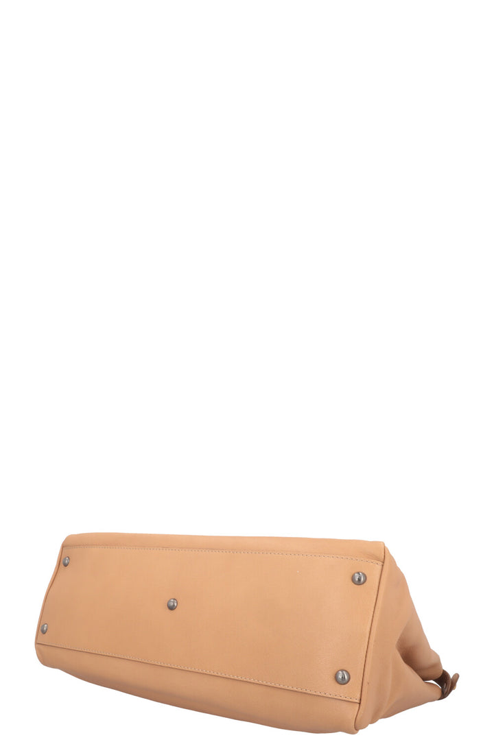 FENDI Large Peekaboo Leather Beige