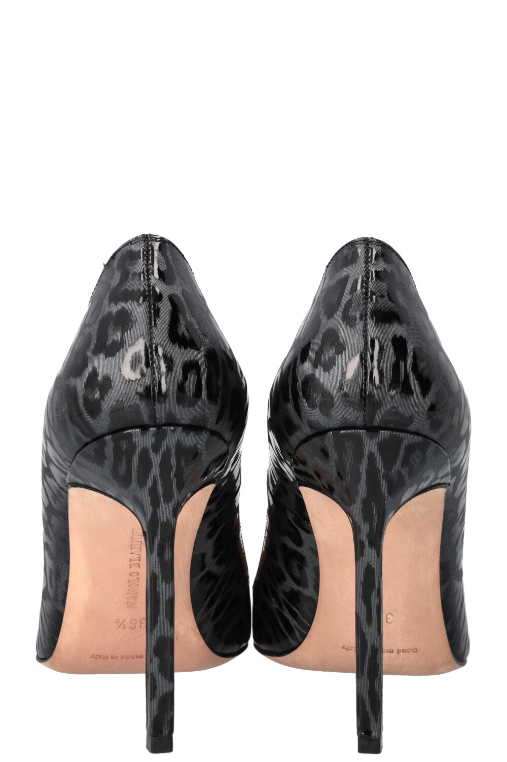 MANOLO BLAHNIK Escarpins Guépard Gris