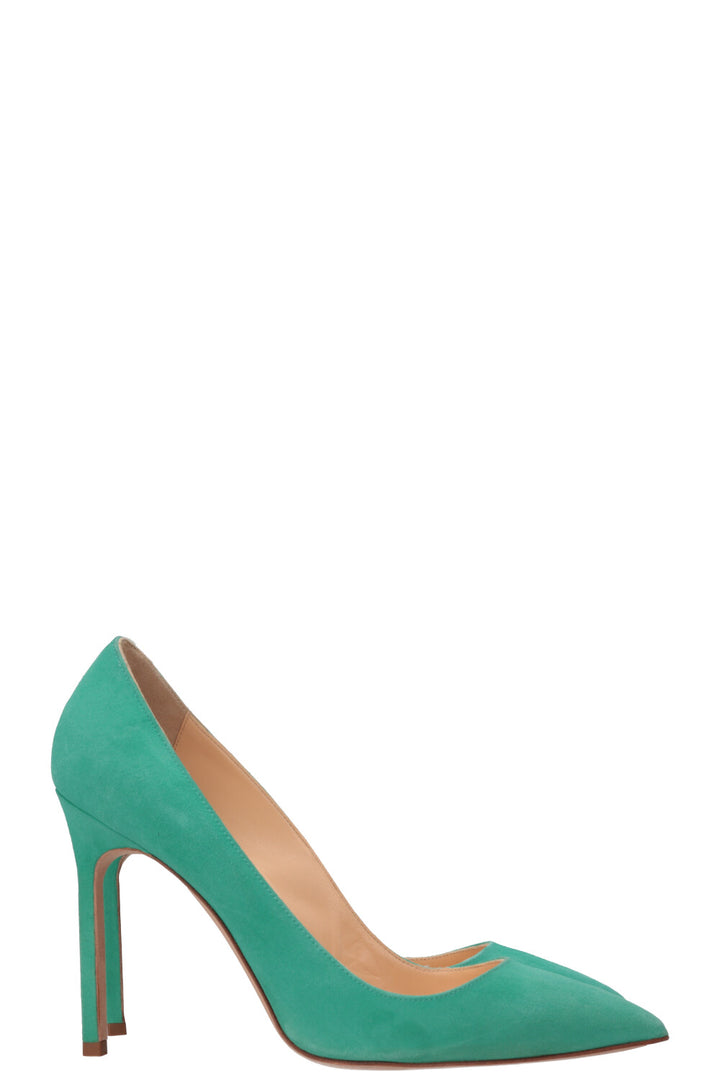 MANOLO BLAHNIK Escarpins Daim Vert