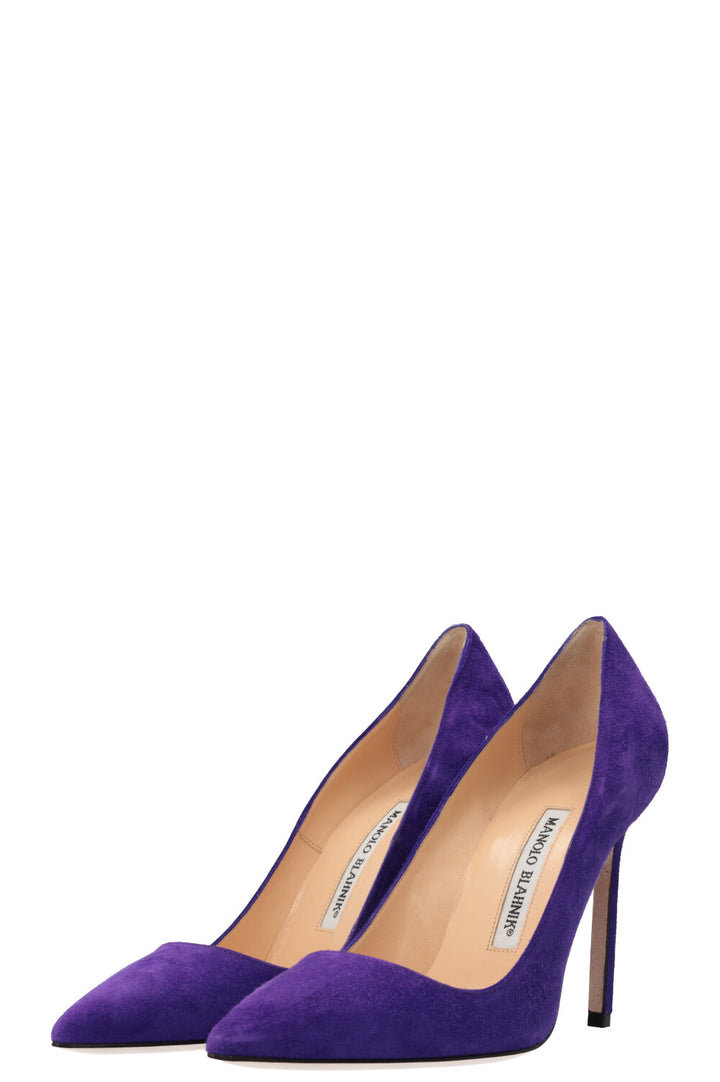 MANOLO BLAHNIK Escarpins Daim Violet