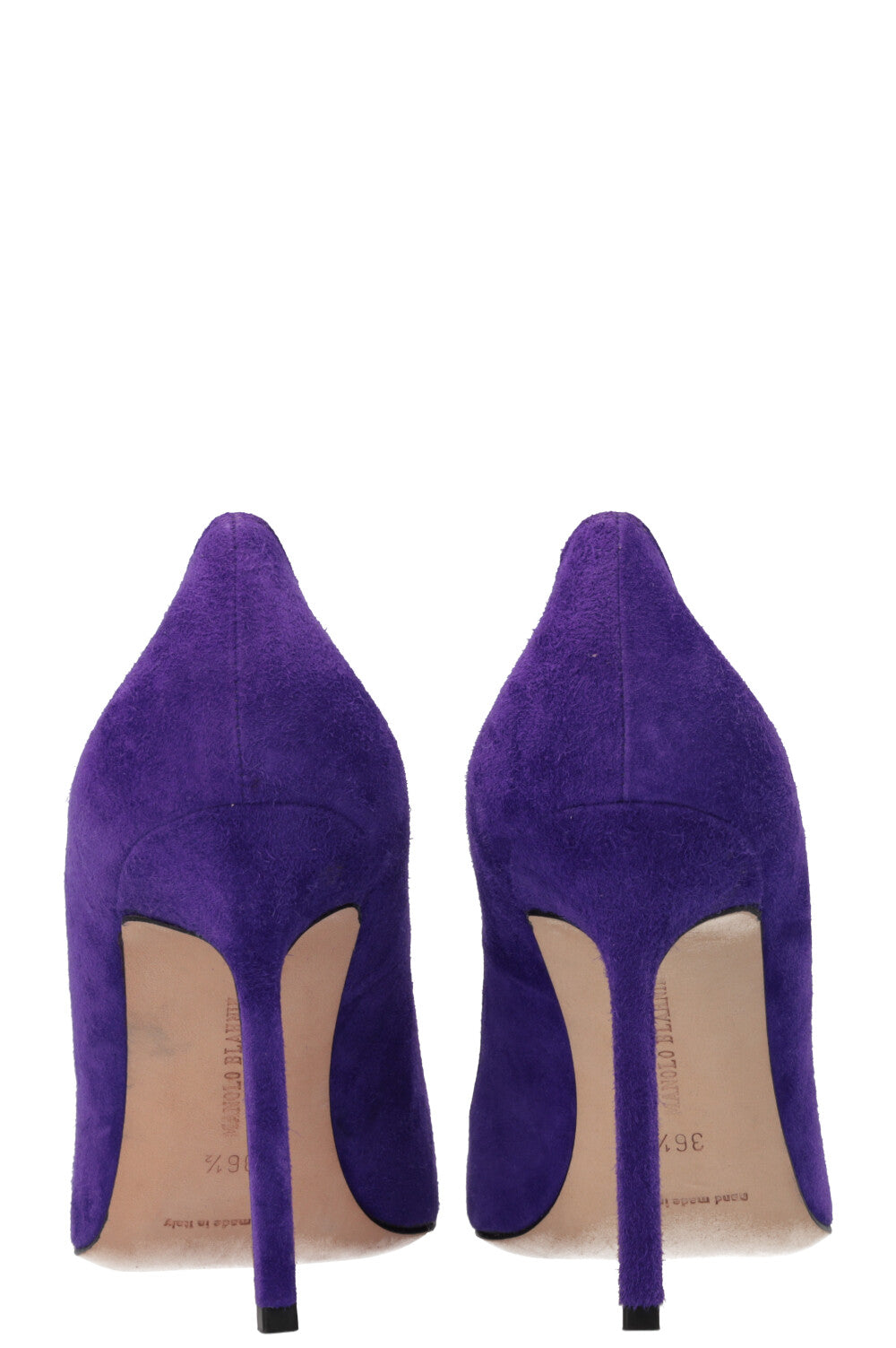 MANOLO BLAHNIK Escarpins Daim Violet