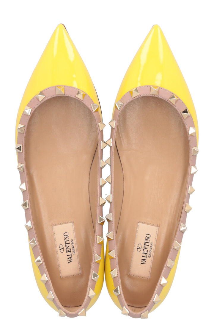 VALENTINO Rockstud Flats Yellow