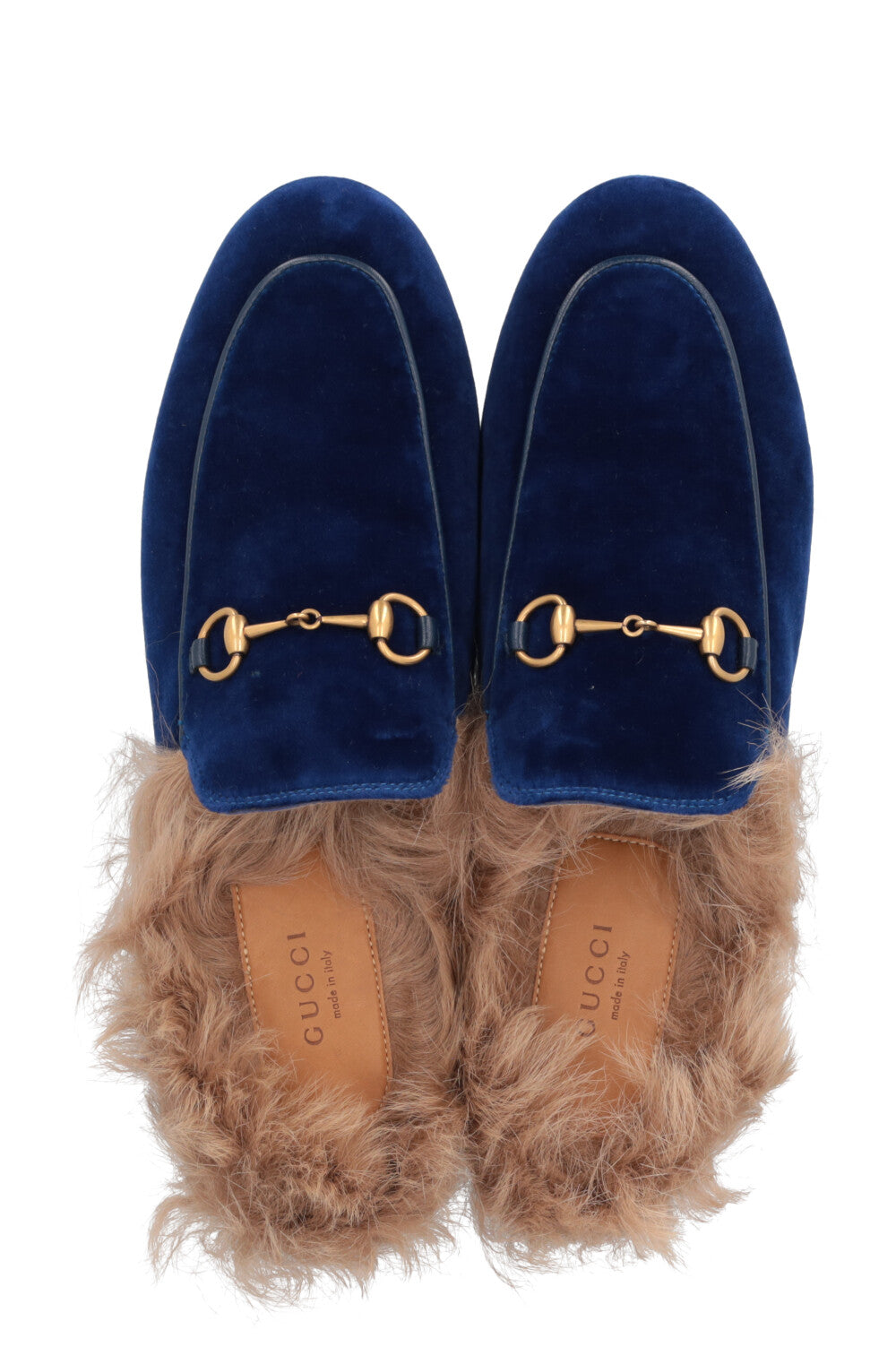 Gucci fluffy inservible mules