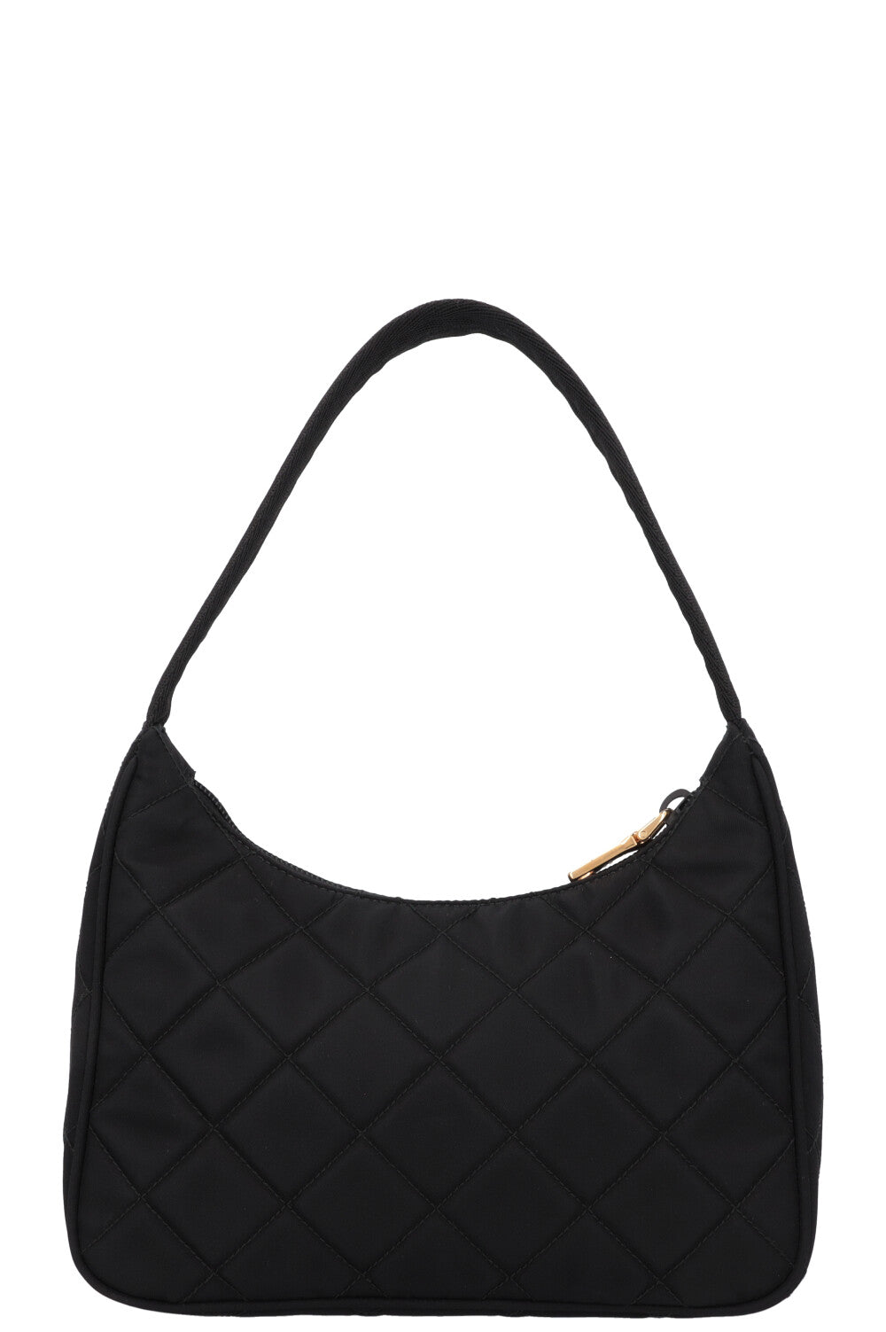 PRADA Quilted Re Nylon Shoulder Bag Black REAWAKE