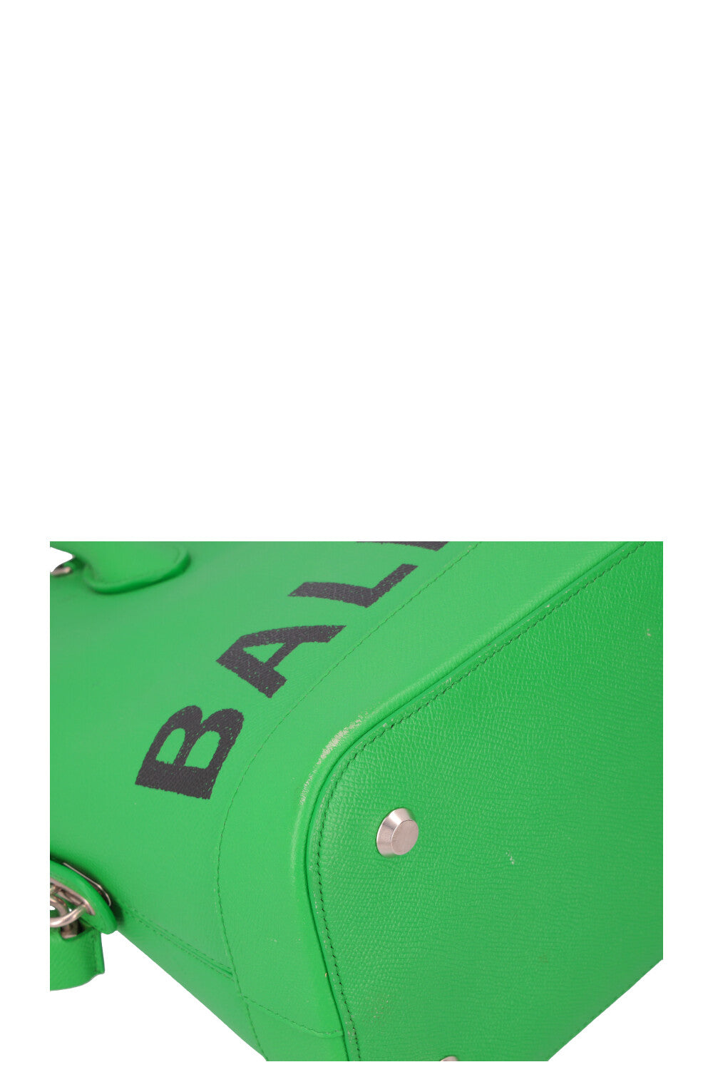 BALENCIAGA Large Ville Bag Leather Green