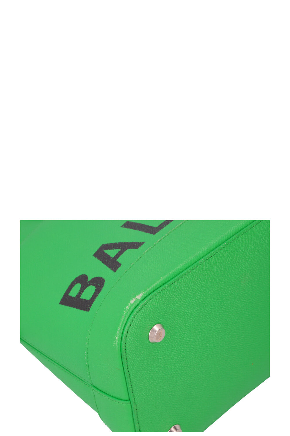 BALENCIAGA Large Ville Bag Leather Green