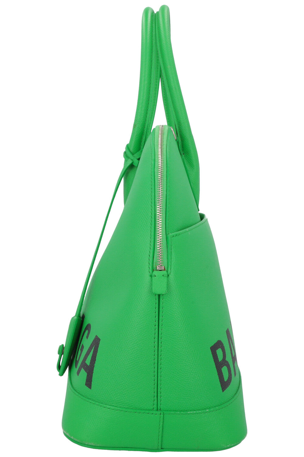 BALENCIAGA Large Ville Bag Leather Green