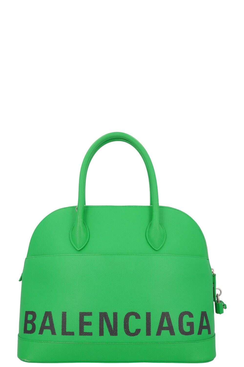 BALENCIAGA Large Ville Bag Leather Green