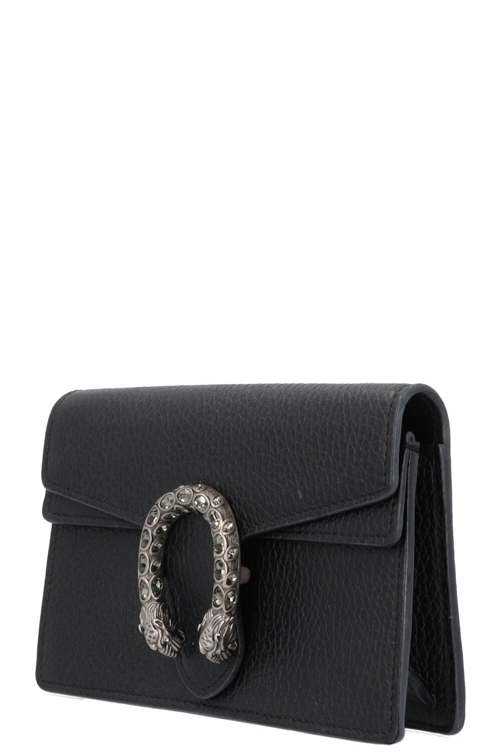 GUCCI Super Mini Dionysus Bag Leather Black REAWAKE