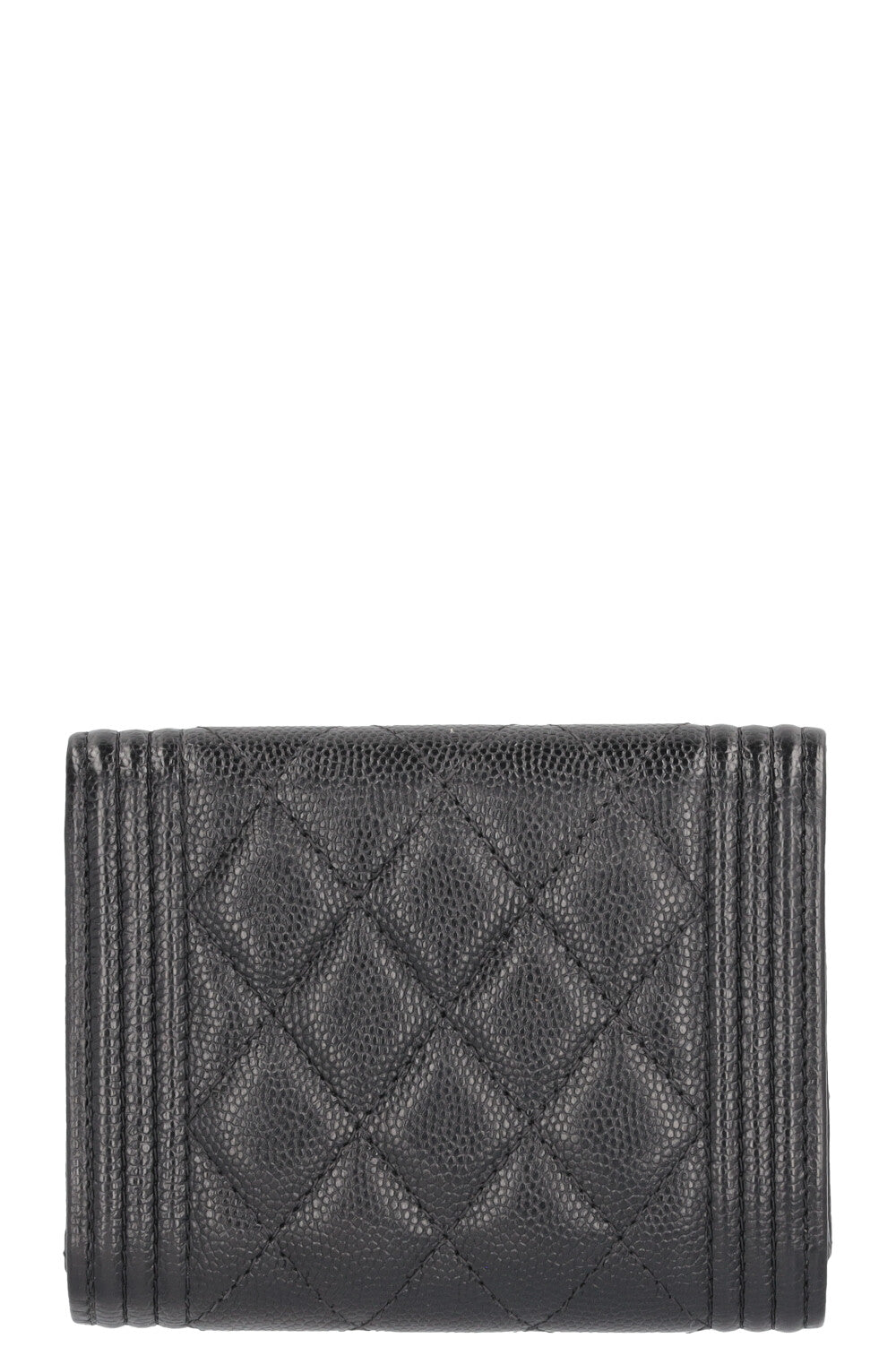 CHANEL Boy Wallet Caviar Leather Black