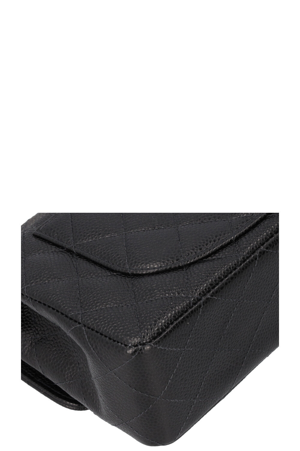 CHANEL Petit Sac Double Rabat Caviar Noir