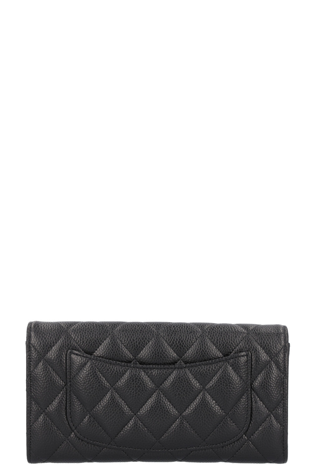 CHANEL Classic Long Wallet Caviar Black