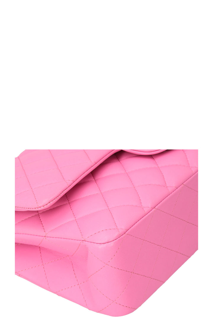 CHANEL Small Double Flap Bag Lambskin Pink