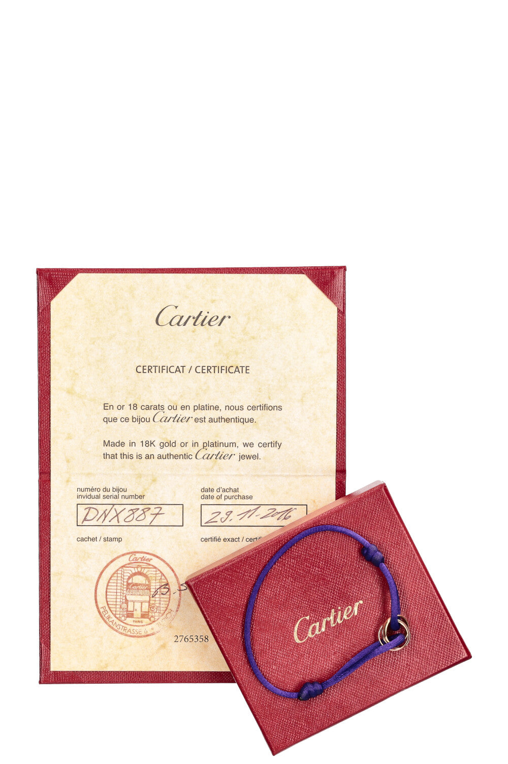 CARTIER Trinity Bracelet Purple REAWAKE