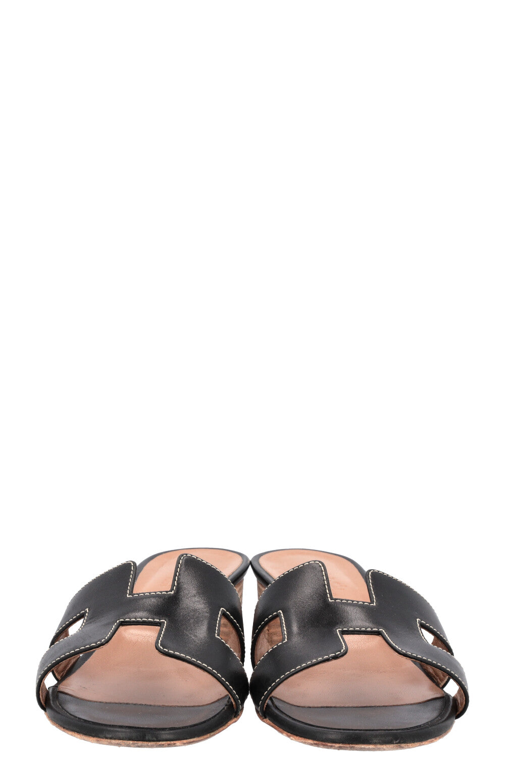 HERMÈS Oasis Heels Leather Black