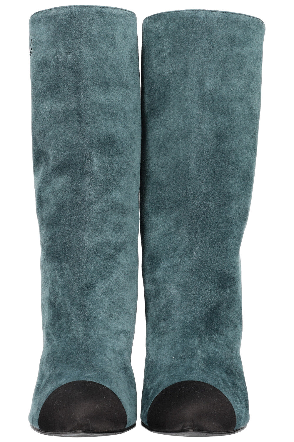 CHANEL Gabrielle Chanel Boots Suede Blue Black REAWAKE