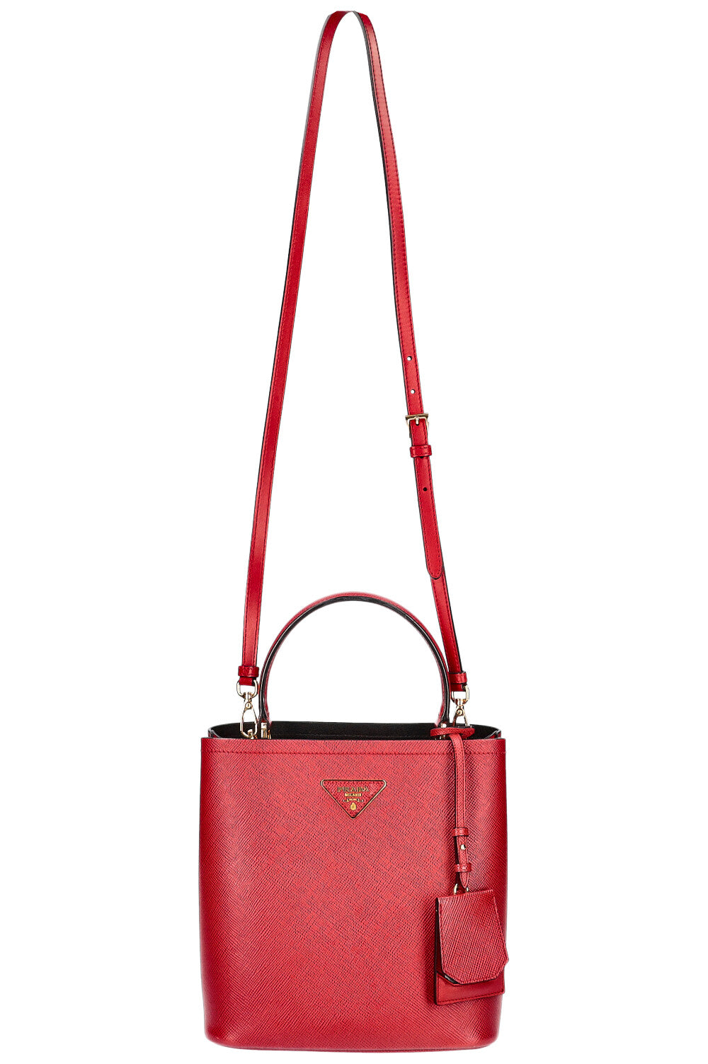 PRADA Sac Panier Saffiano Rouge REAWAKE