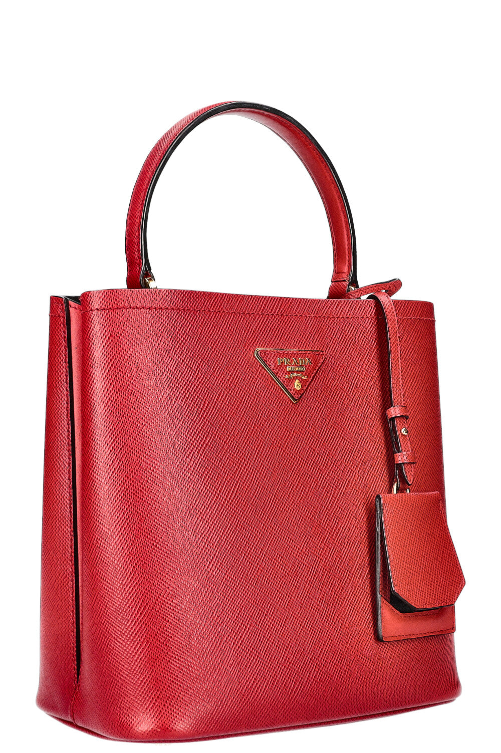 PRADA Sac Panier Saffiano Rouge REAWAKE