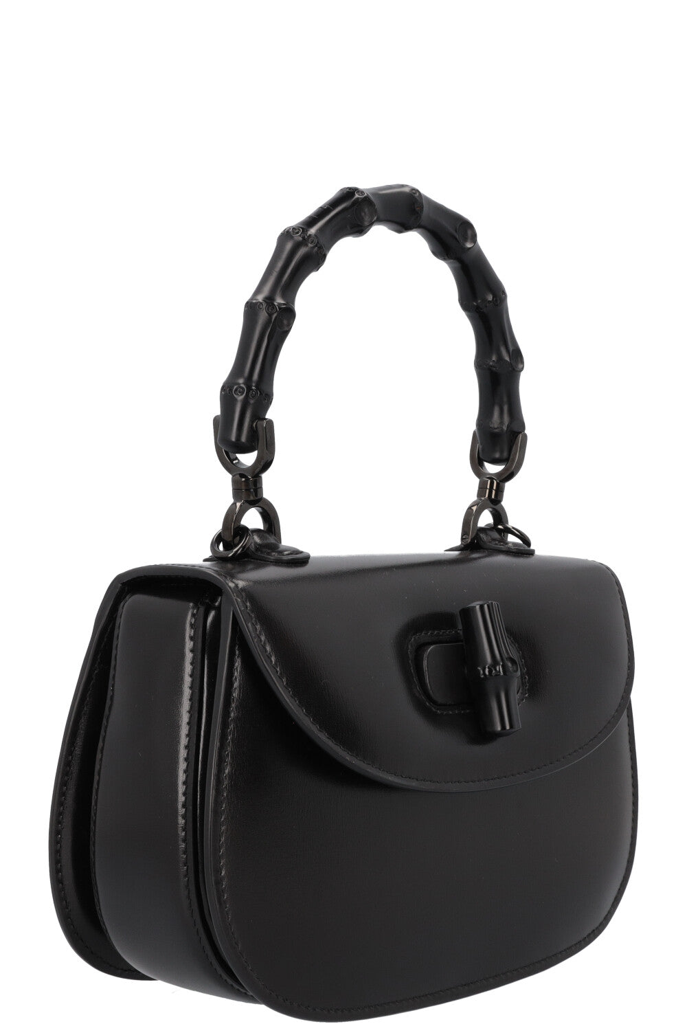 GUCCI Bamboo 1947 Small Top Handle Bag Black