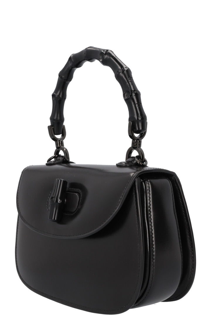 GUCCI Bamboo 1947 Small Top Handle Bag Black