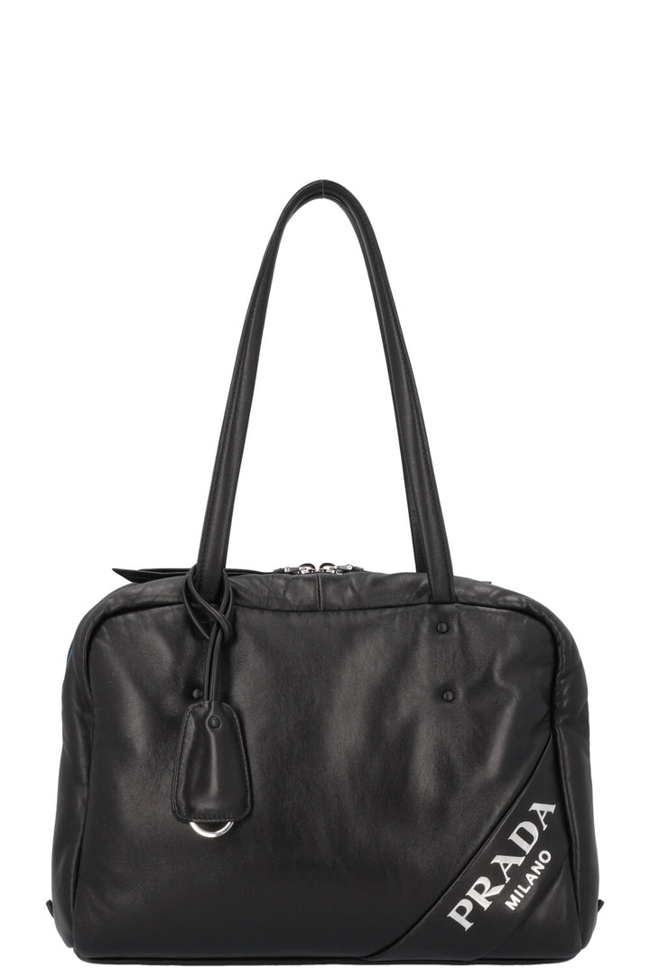 PRADA Sac Bowler Rembourré Noir