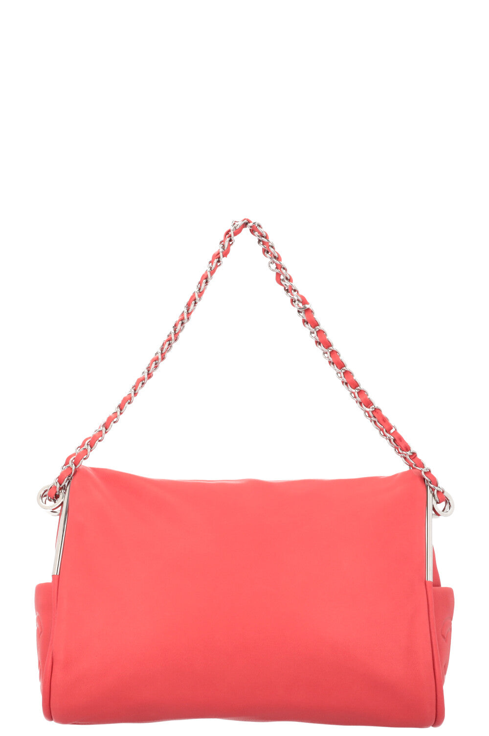 CHANEL Sac Besace Cuir Corail