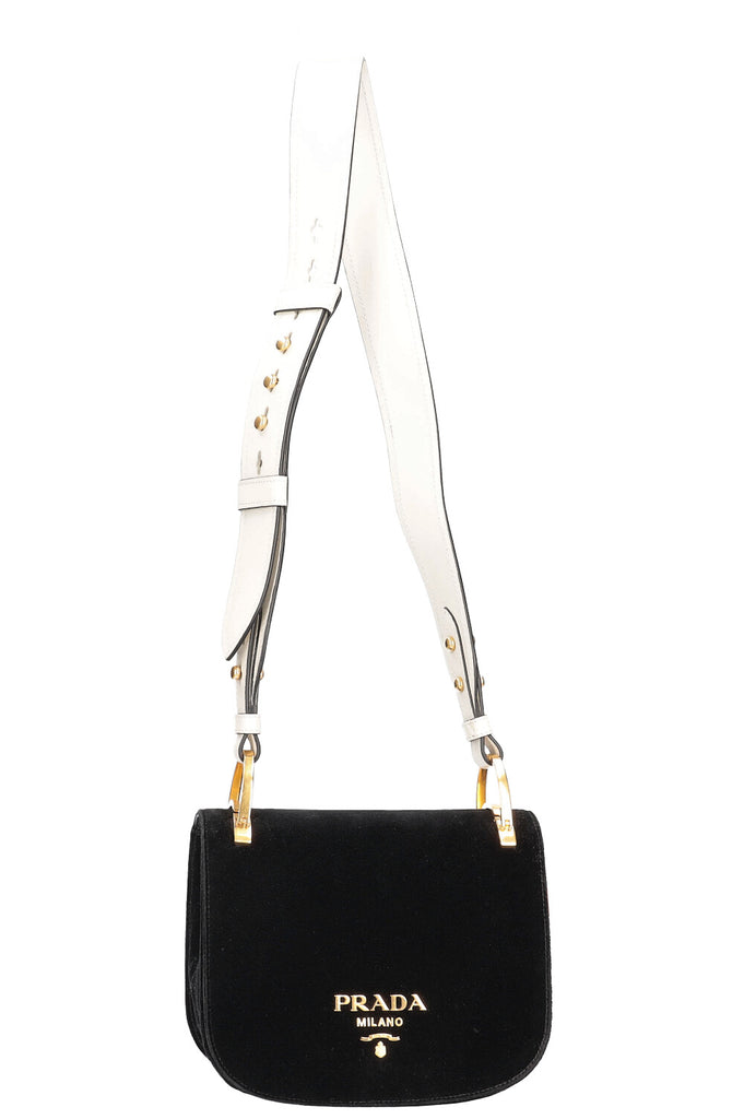 Prada pionnière leather online shoulder bag