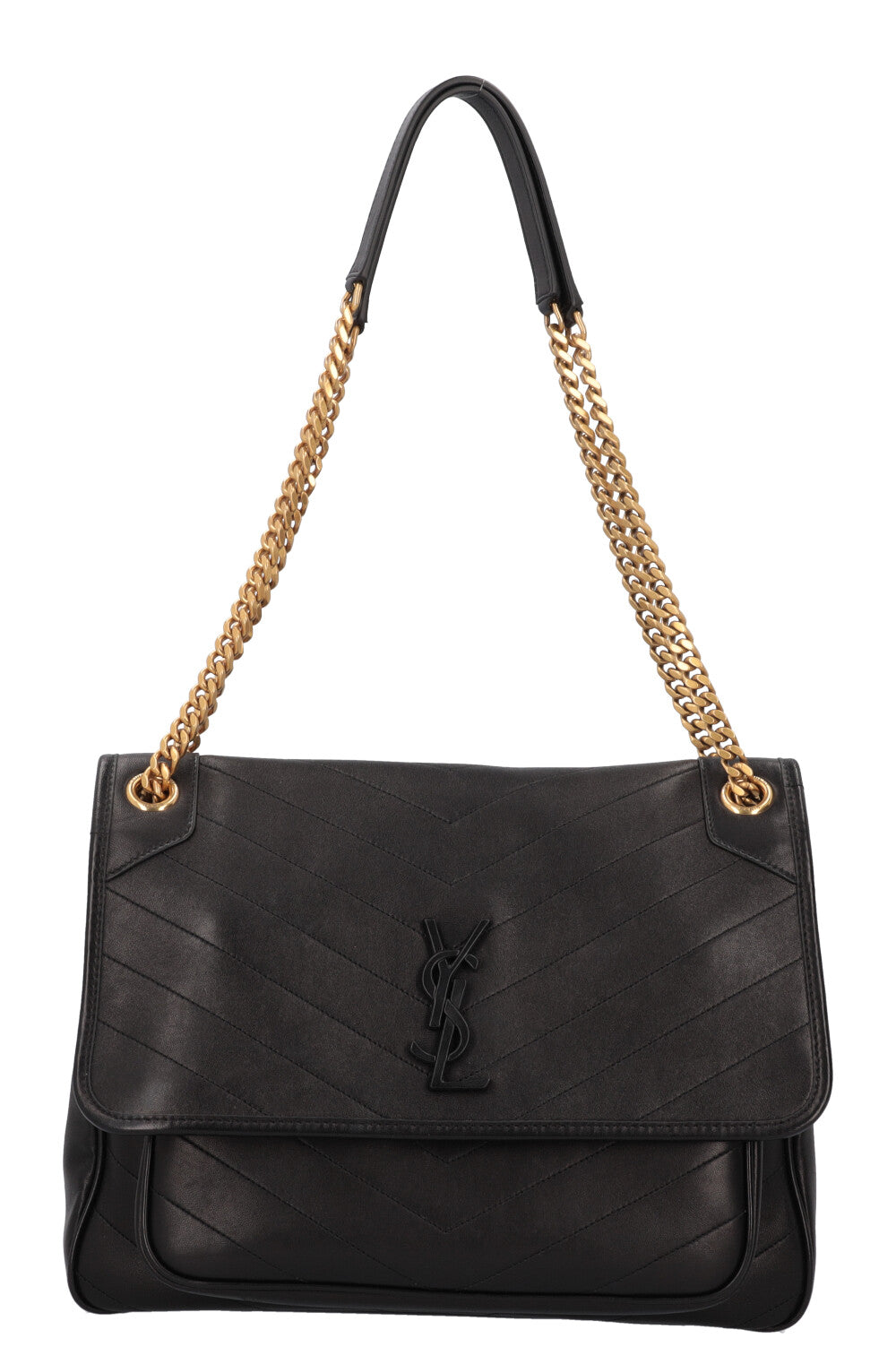 SAINT LAURENT Niki Medium Bag Leather Black