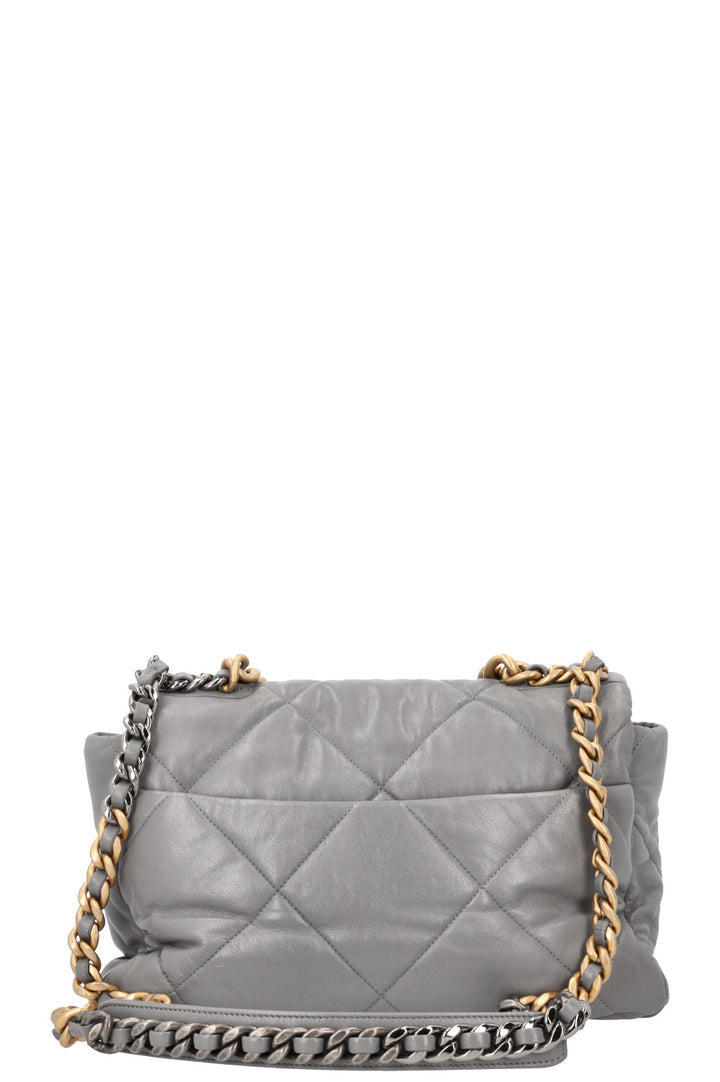 CHANEL 19 Grand sac bandoulière Gris