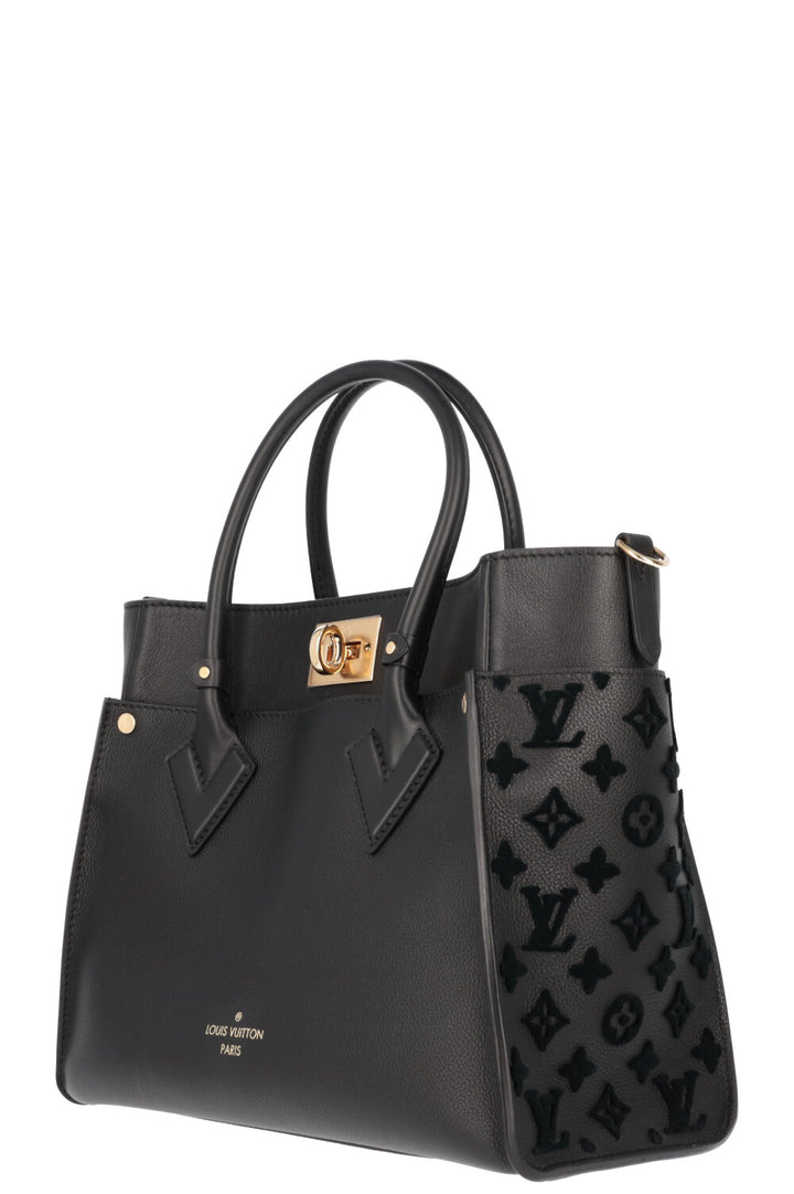 LOUIS VUITTON On My Side MM Bag Leather Black