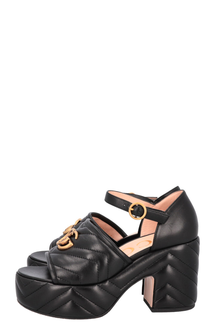 Talons matelassés GUCCI GG Noir